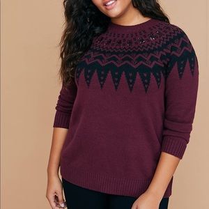 Lane Bryant Nordic Fair Isle Sweater - Plus 18/20